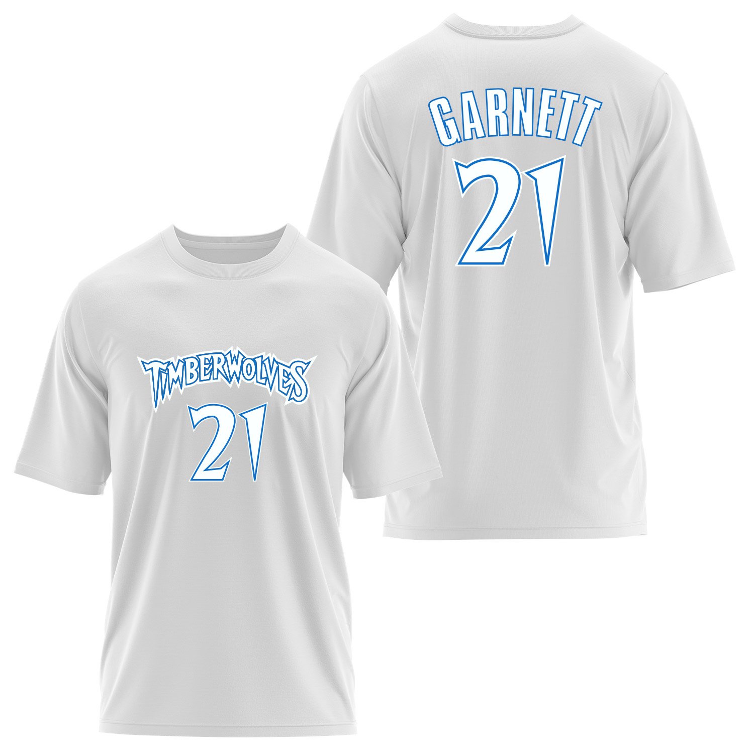 Kevin Garnett 21 THRBCK Forma Oversize Tişört XL - Beyaz