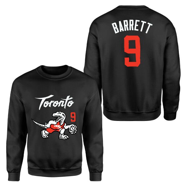 RJ Barrett 9 City Edition Raptors Sweatshirt XL - Siyah
