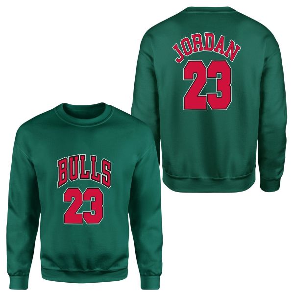 Michael Jordan 23 Forma Sweatshirt XL - Nefti Yeşili