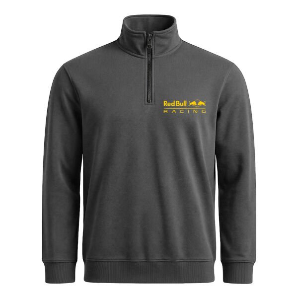Red Bull Racing Yellow Yarım Fermuarlı Sweatshirt L - Füme
