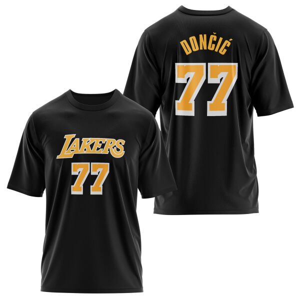 Luka Doncic 77 Lakers White Oversize Tişört