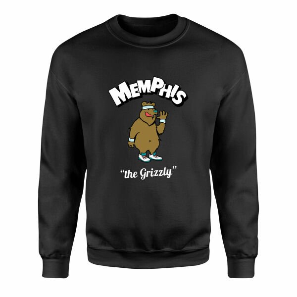 Memphis Cartoon Sweatshirt S - Siyah