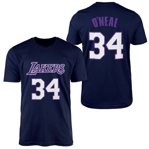 Shaq O’Neal 34 Lakers Forma Tişört L - İndigo Mavisi | OUTLET