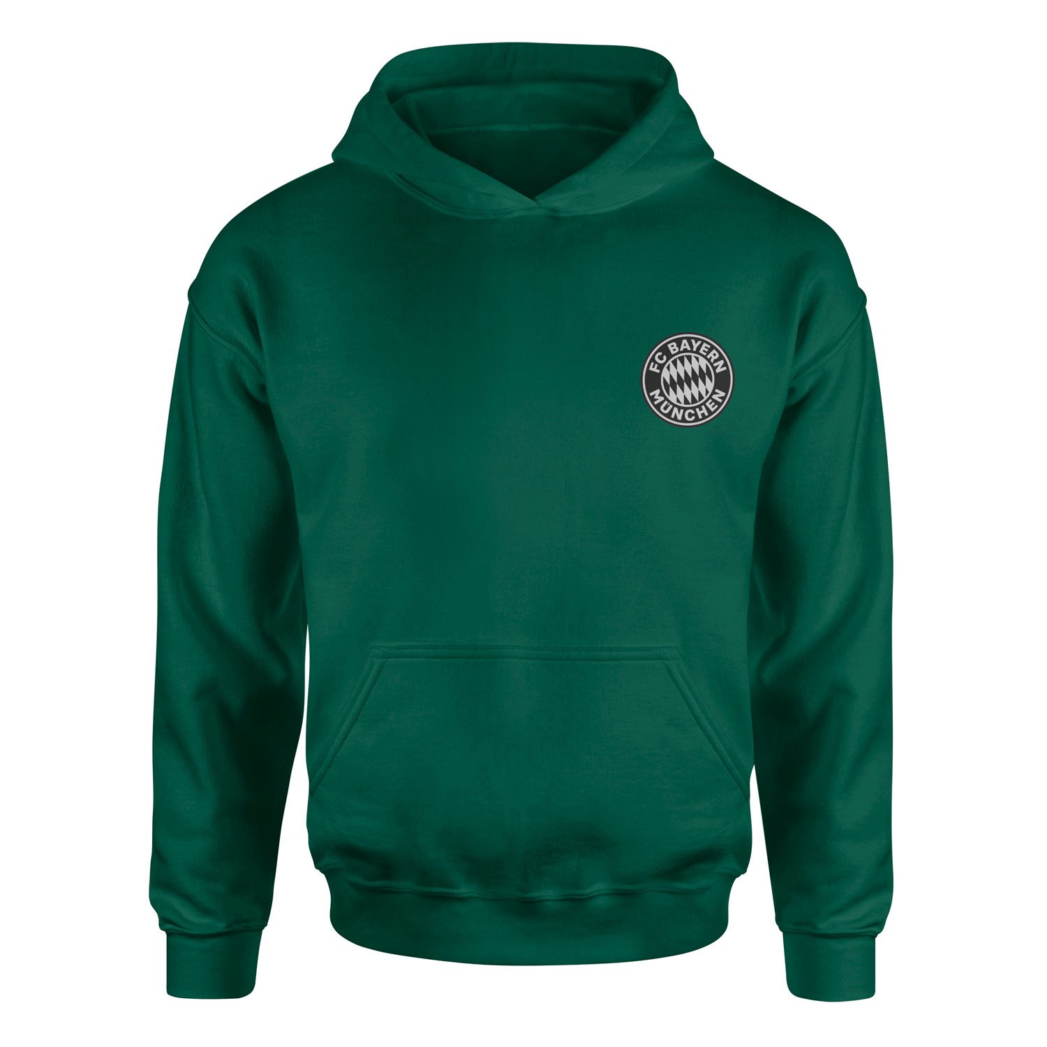 Bayern Münih Rekordmeister Muted Black Hoodie XL - Nefti Yeşili