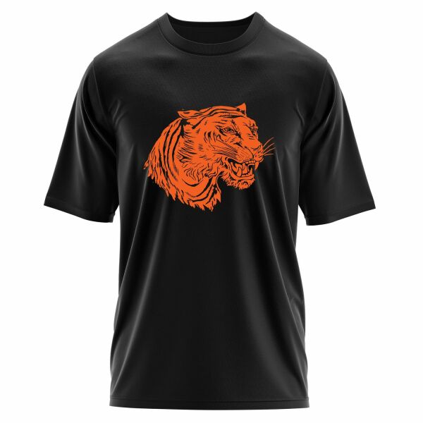 Clemson Tiger Print Oversize Tişört S - Siyah