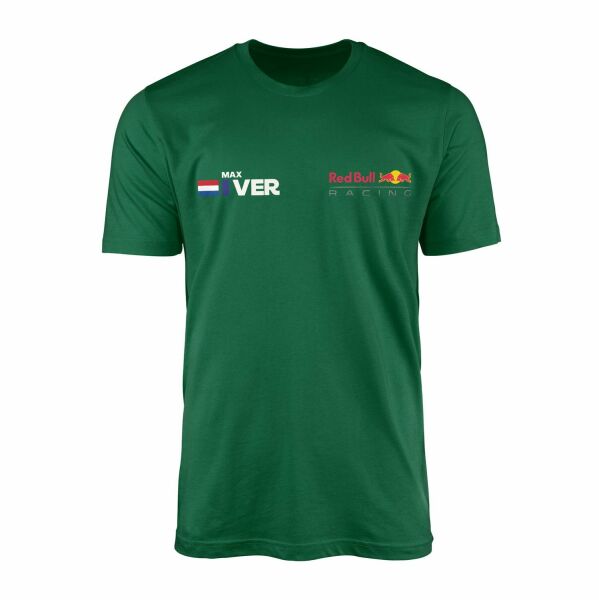 Max Verstappen Name Tag RB Racing Tişört XXL - Nefti Yeşili