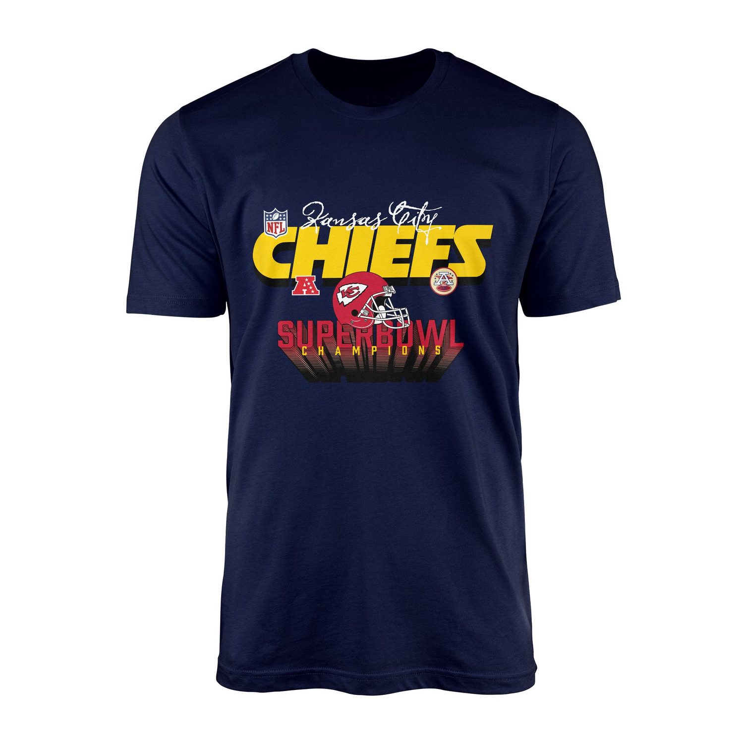 Kansas City Chiefs SB Champions Tişört M - İndigo Mavisi