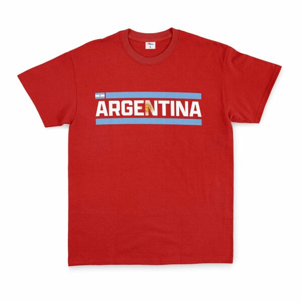 Argentina Tişört L - Kırmızı
