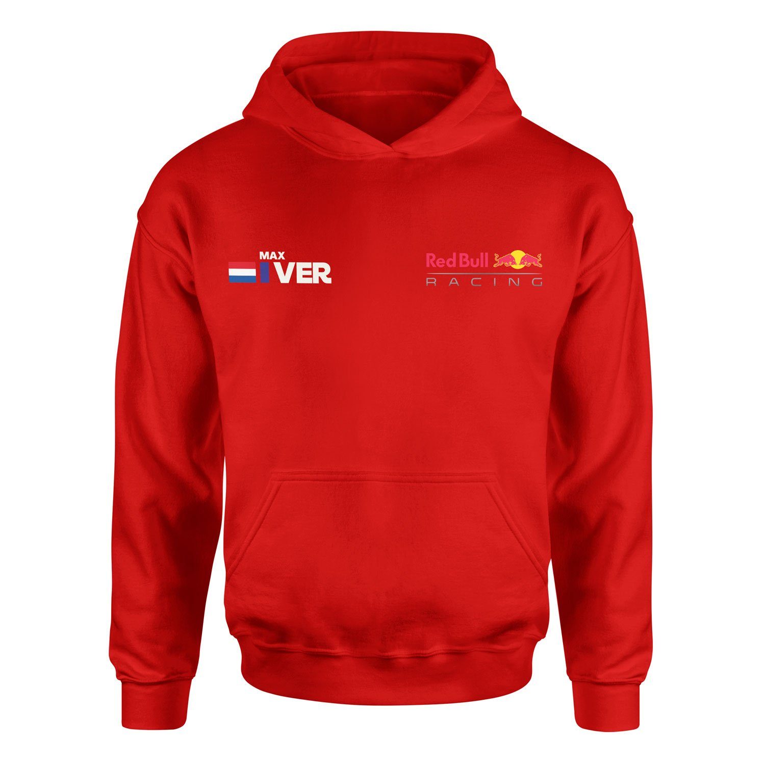 Max Verstappen Name Tag RB Racing Hoodie M - Kırmızı