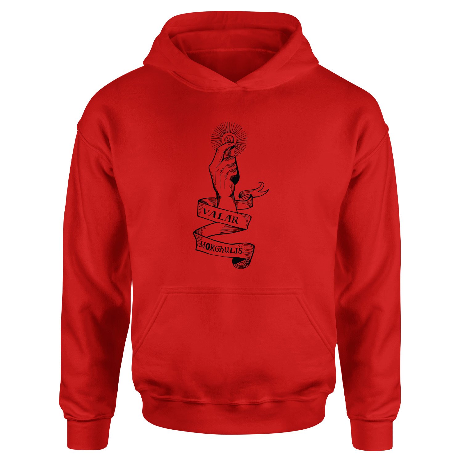 Valar Morghulis Hoodie S - Kırmızı