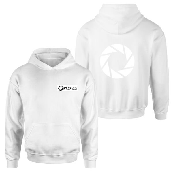 Aperture Laboratories Hoodie S - Beyaz
