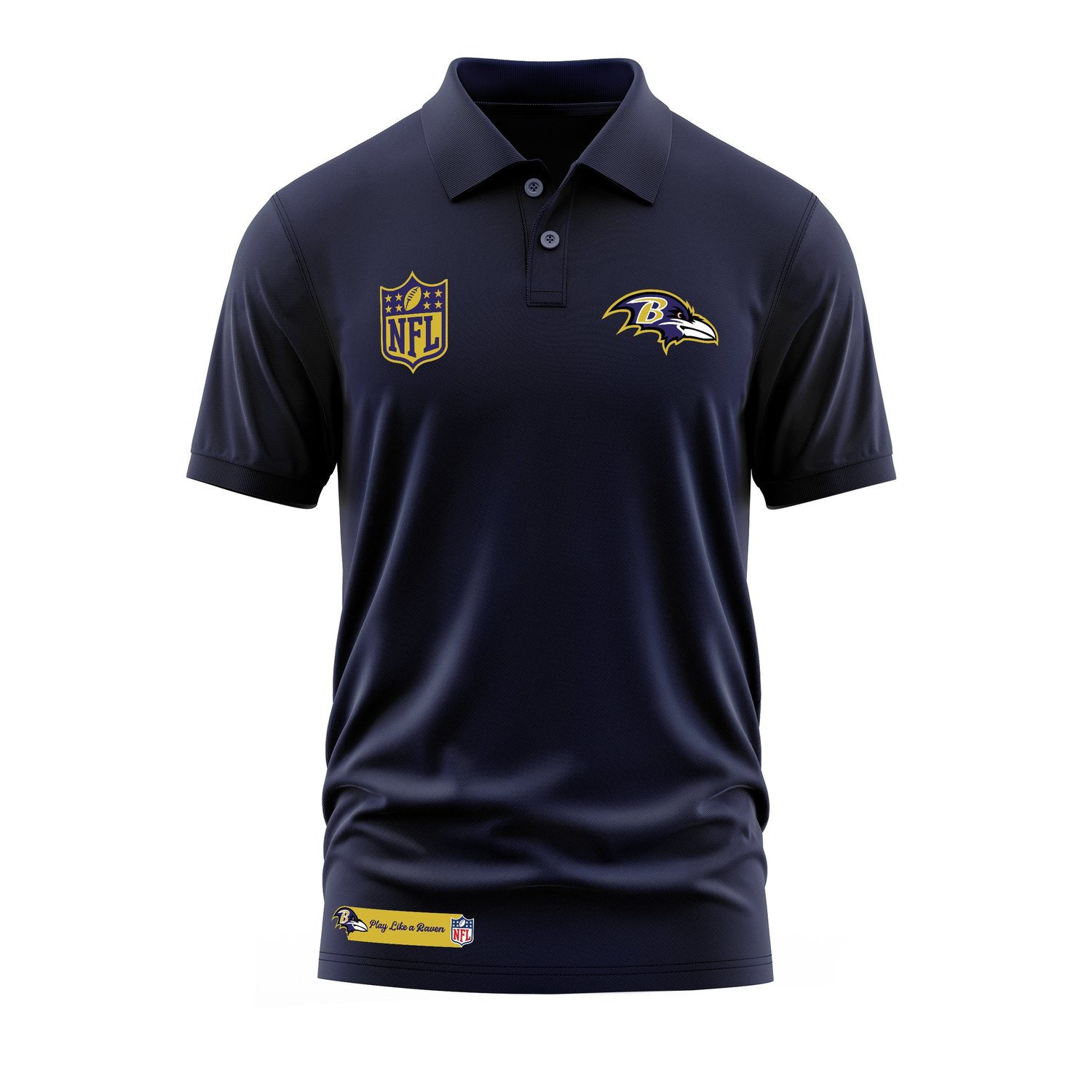 Play Like a Raven Baltimore Ravens MVP Polo Tişört S - İndigo Mavisi