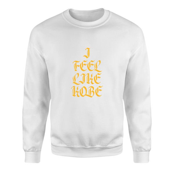 I FEEL LIKE KOBE Sweatshirt M - Beyaz