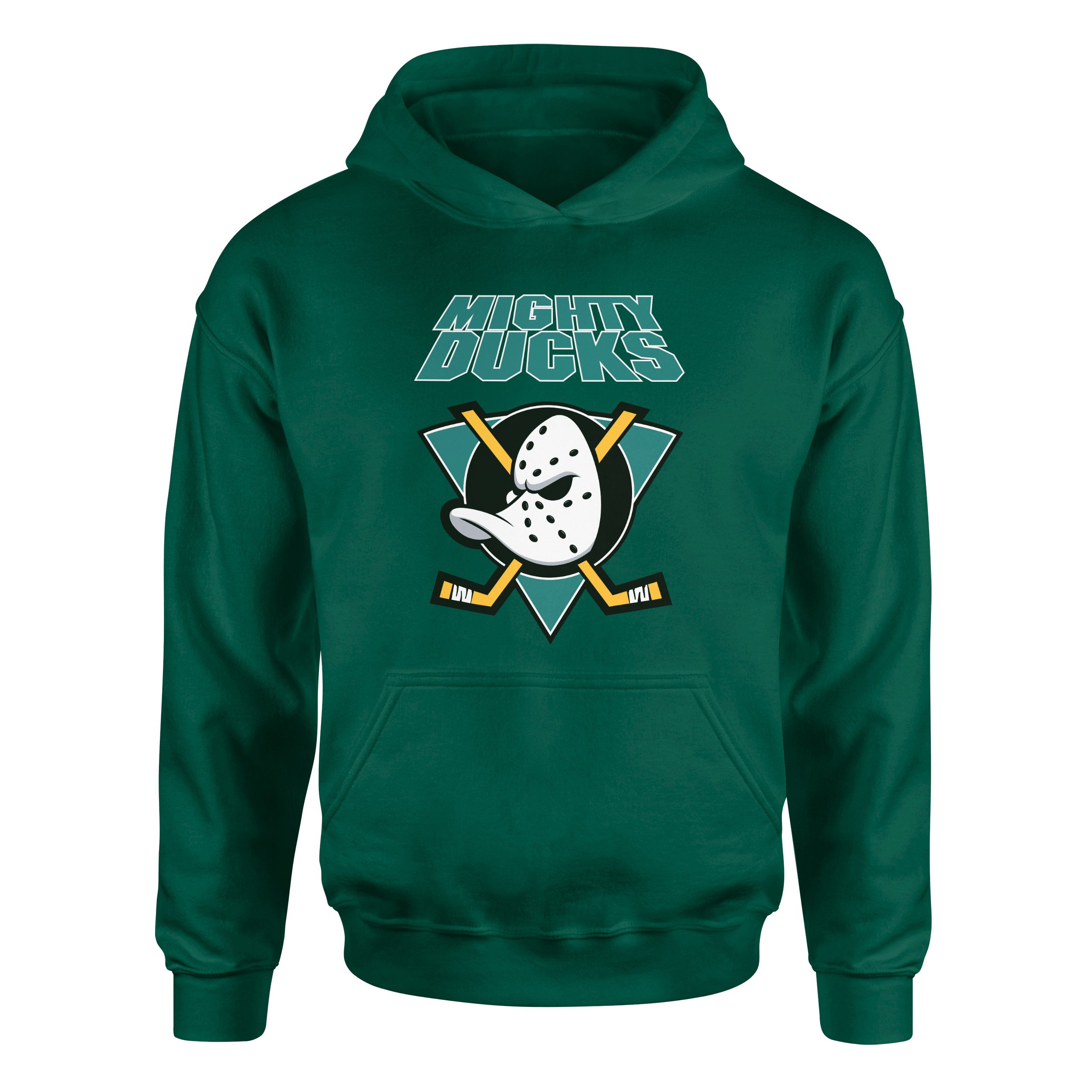 Mighty Ducks Retro Hoodie S - Nefti Yeşili
