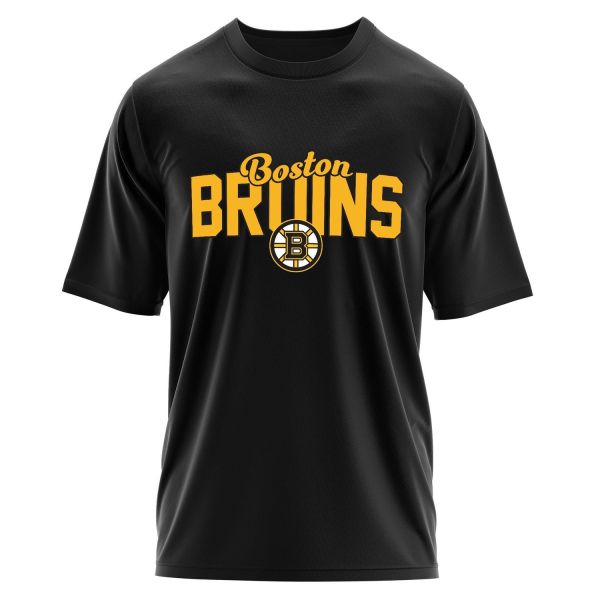 Boston Bruins Oversize Tişört L - Siyah