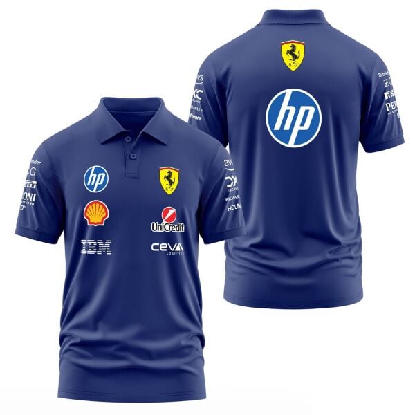 Scuderia Ferrari Teamline 2025 Polo Tişört XXL - İndigo Mavisi | OUTLET