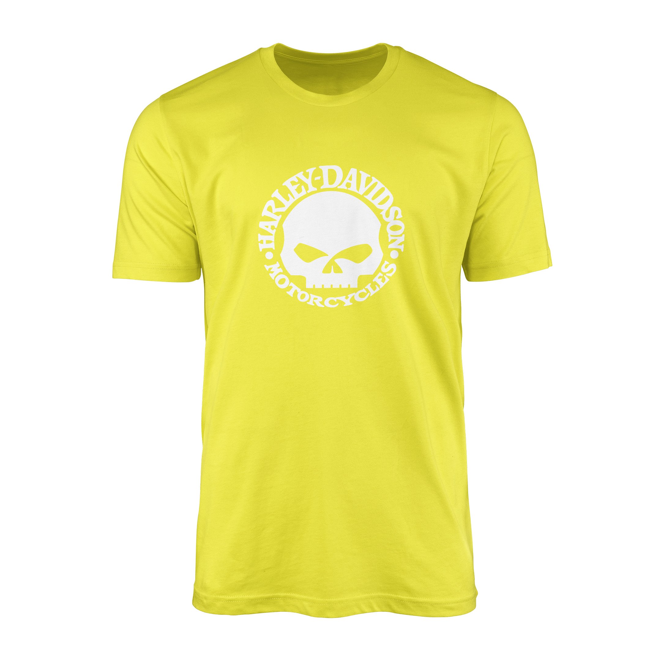 Harley-Davidson Skull Tişört S - Sarı