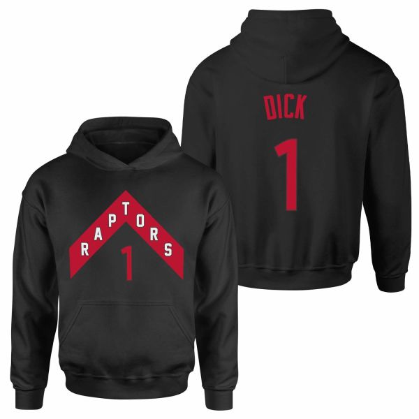 Gradey Dick 1 Raptors Jersey Hoodie S - Siyah