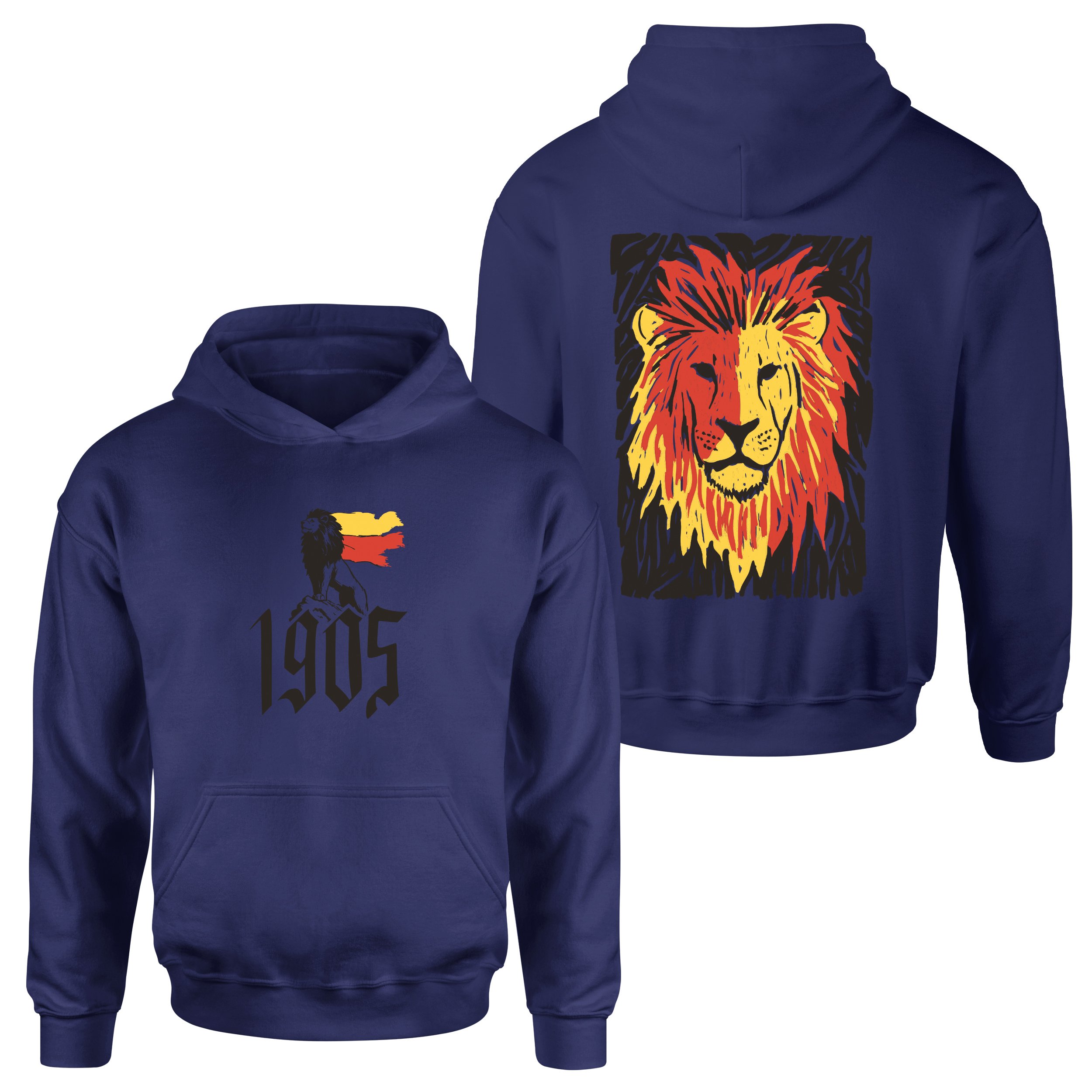 The Birth of a Lion Hoodie XXL - İndigo Mavisi
