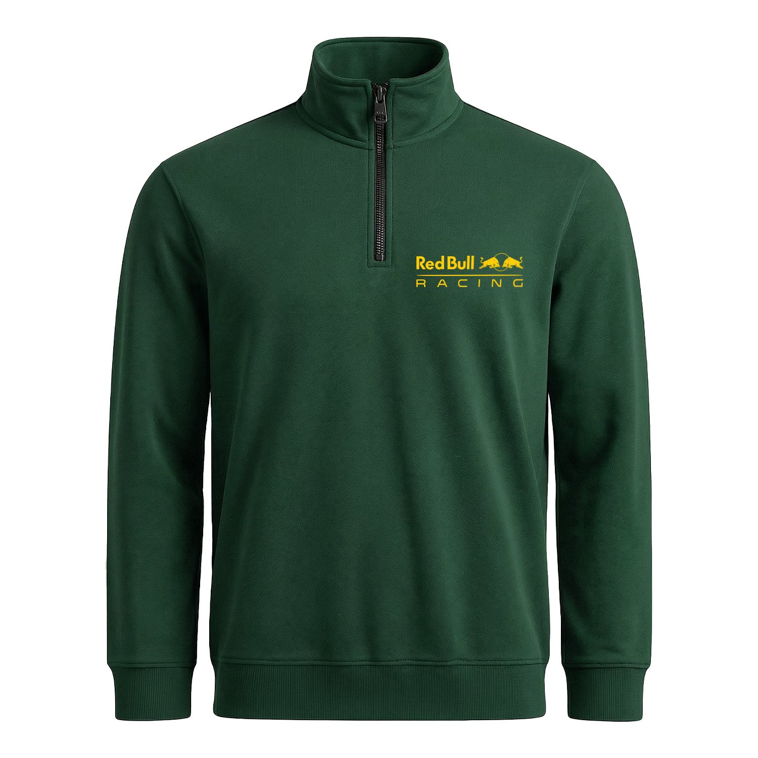 Red Bull Racing Yellow Yarım Fermuarlı Sweatshirt L - Nefti Yeşili