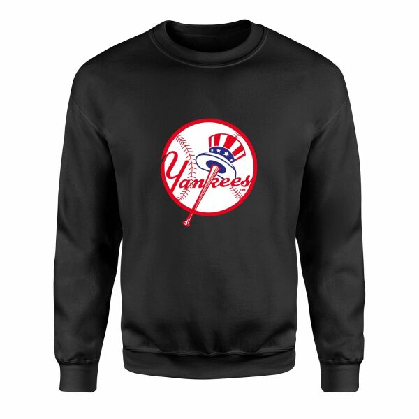 NY Yankees Uncle Sam Sweatshirt M - Siyah
