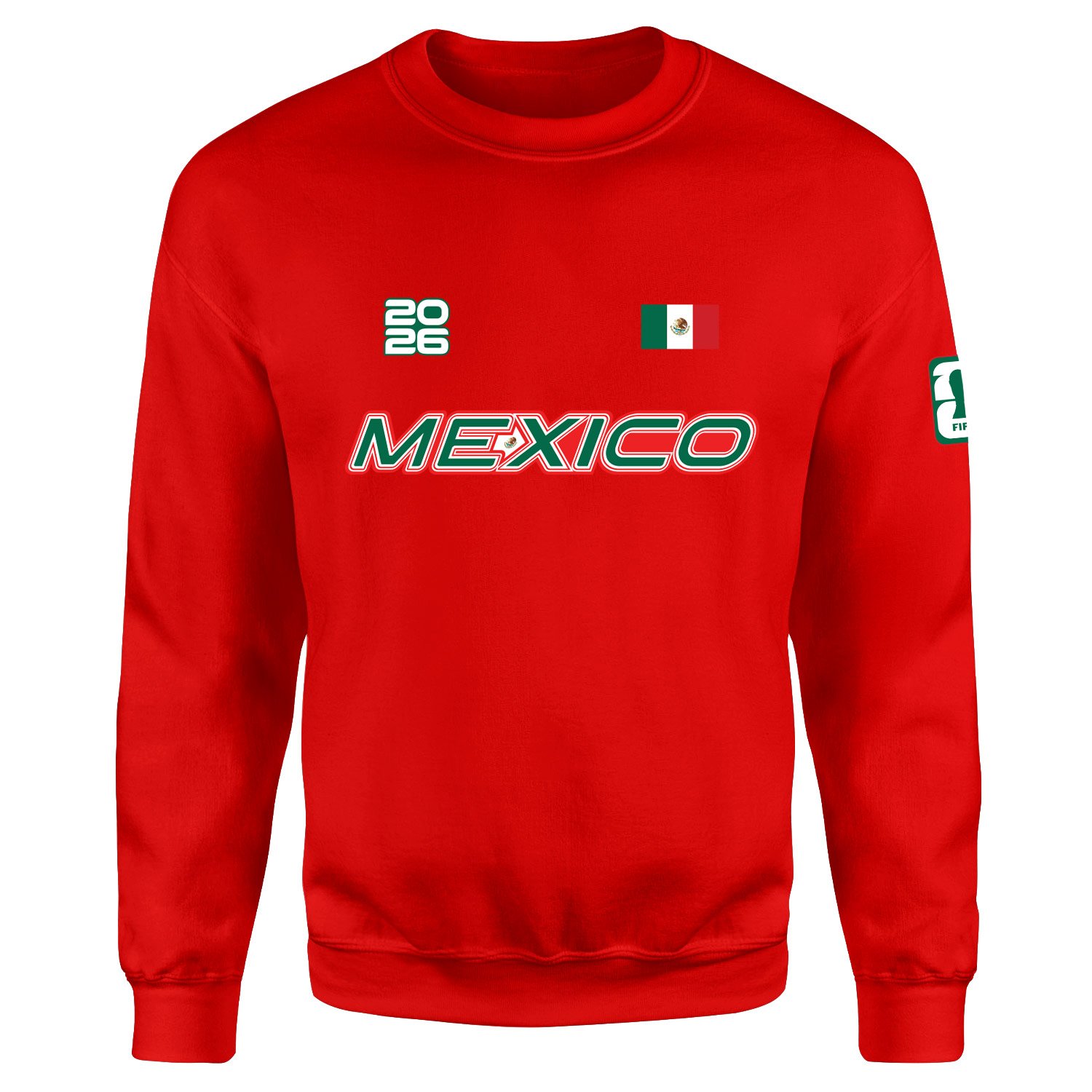 Meksika 2026 Sweatshirt L - Kırmızı