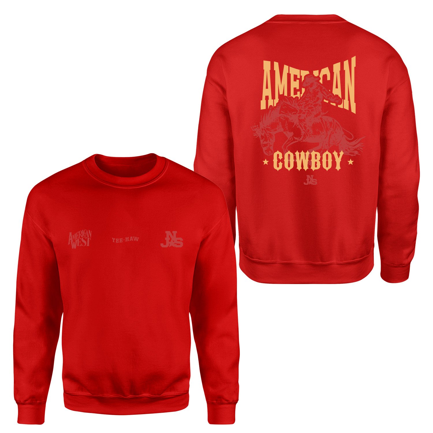 American Cowboy NSJ Premium Sweatshirt L - Kırmızı