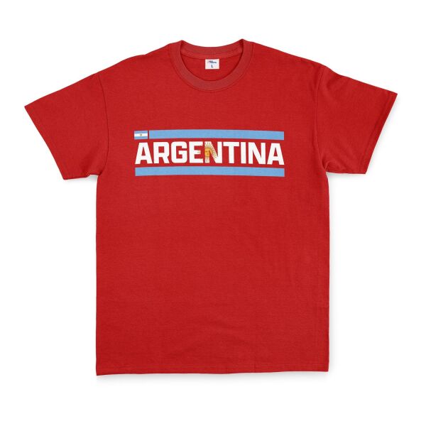 Argentina Tişört XL - Kırmızı