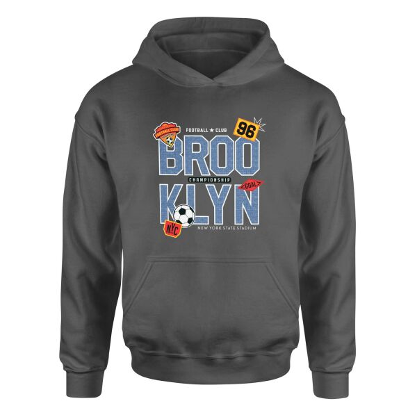 BROOKLYN 96 Championship Hoodie S - Füme