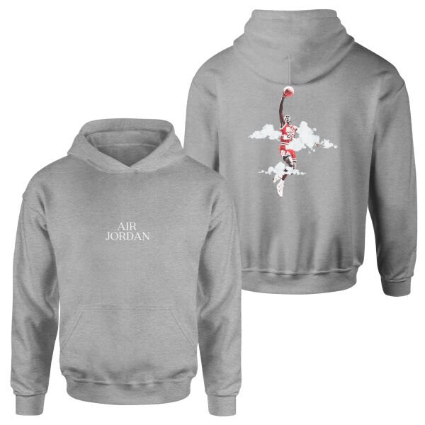 Air Jordan His Airness SE Hoodie M - Gri