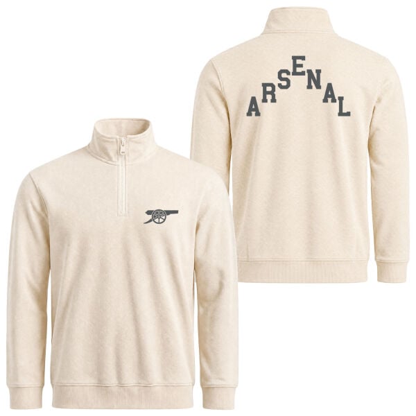 The Gunners FC Yarım Fermuarlı Sweatshirt