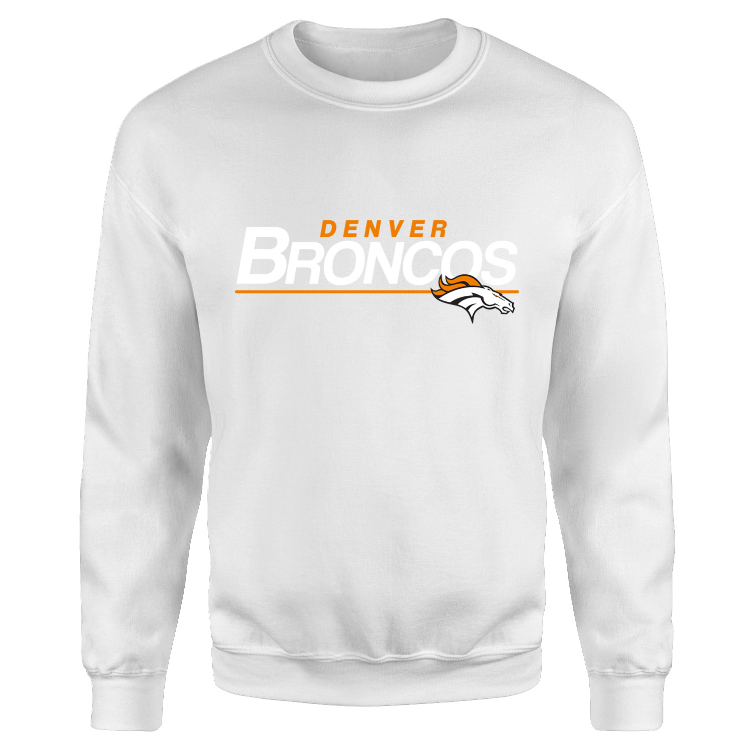 Denver BRONCOS Sweatshirt L - Beyaz