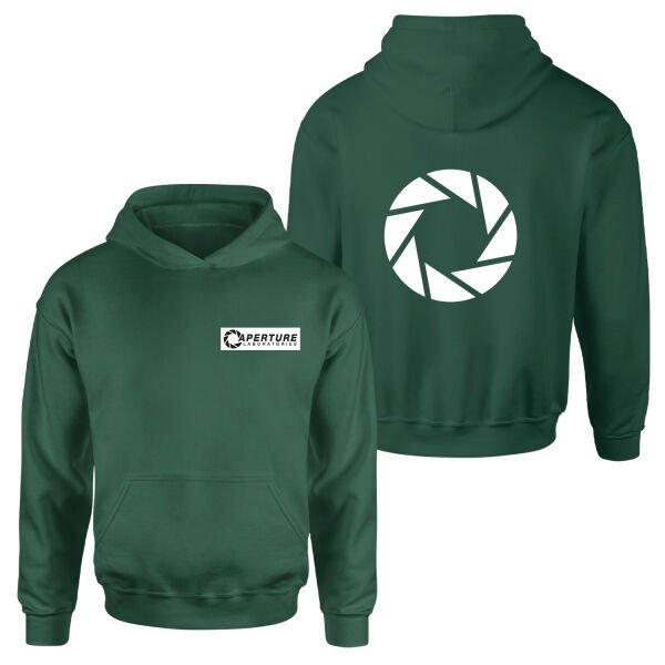 Aperture Laboratories Hoodie S - Nefti Yeşili
