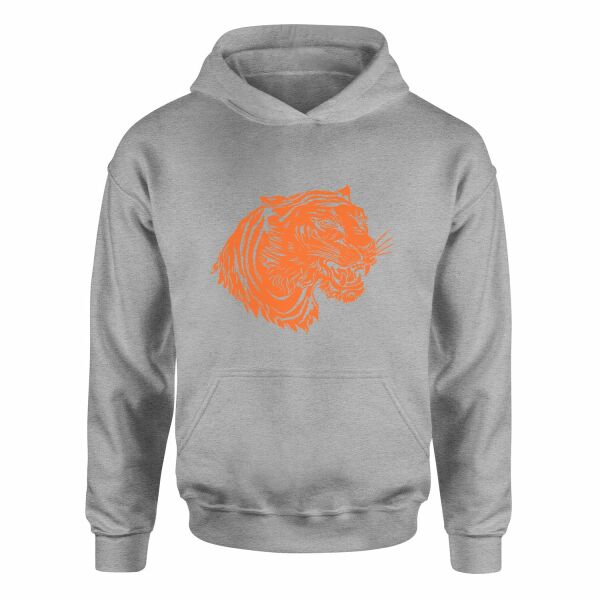 Clemson Tiger Print Hoodie M - Gri