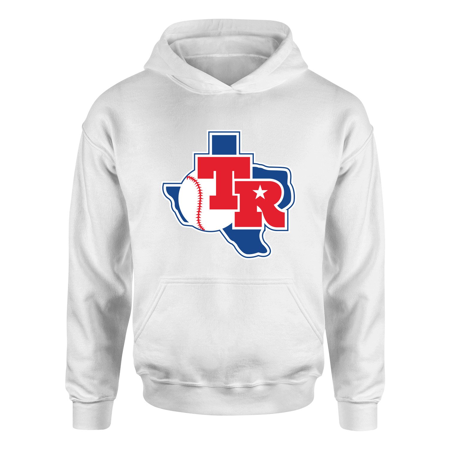 Texas Rangers TX Hoodie L - Beyaz