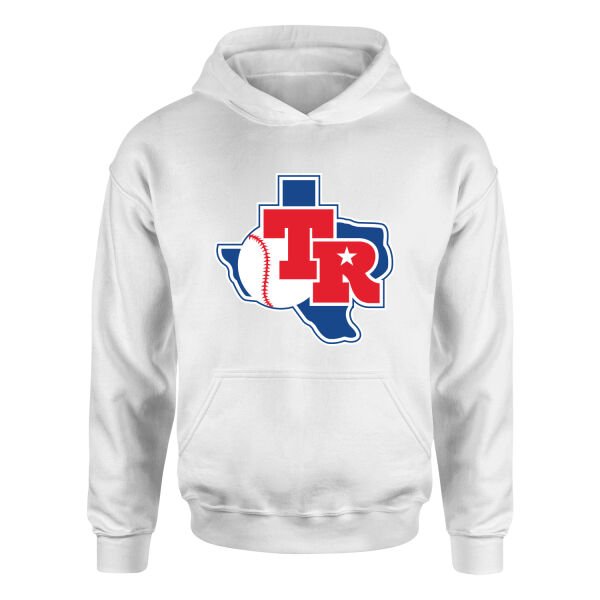 Texas Rangers TX Hoodie L - Beyaz