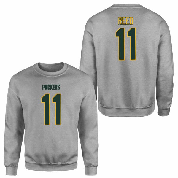 Jayden Reed Green Bay Packers Sweatshirt M - Gri