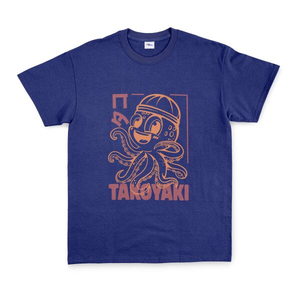 Takoyaki Tişört XL - İndigo Mavisi