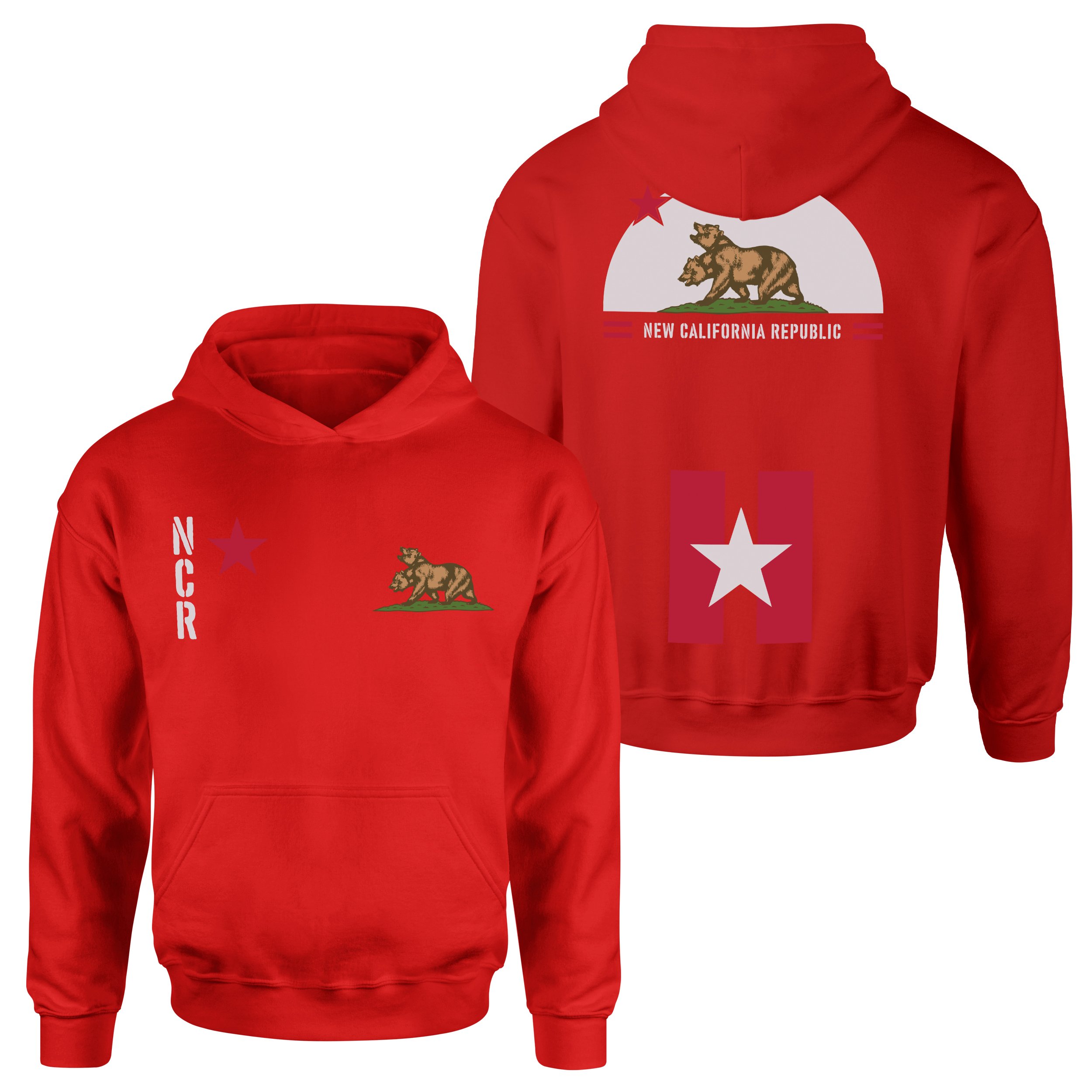 New California Republic NCR Star Edition Hoodie S - Kırmızı