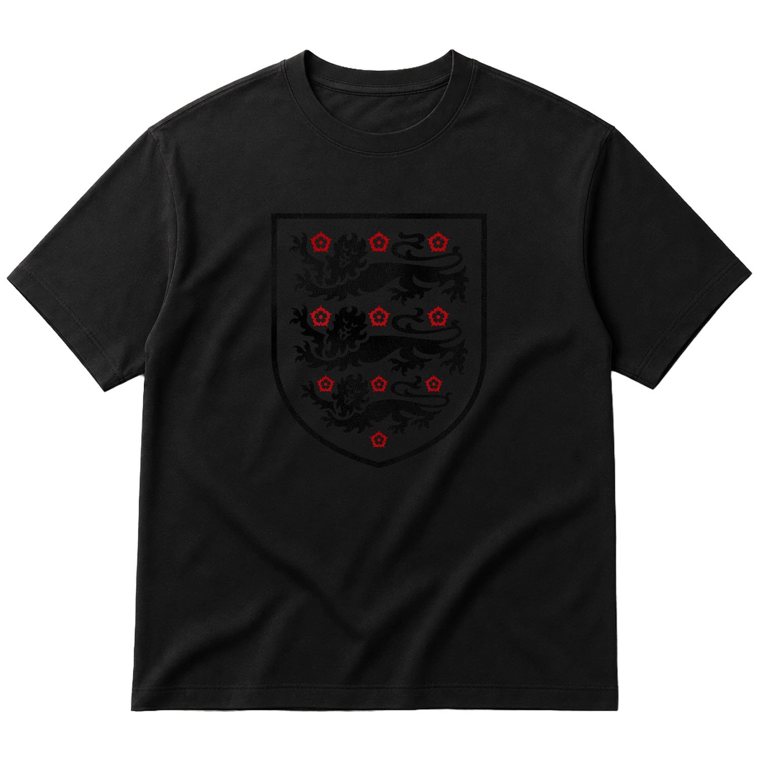Three Lions Shield Oversize Tişört XL - Siyah