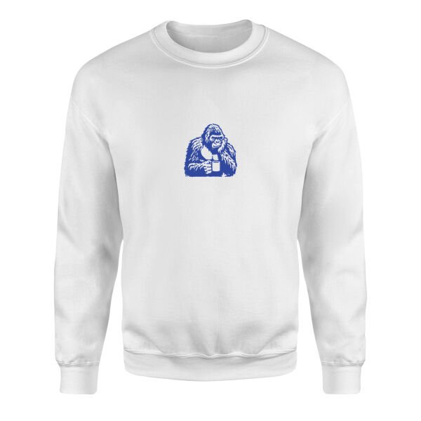 Goril Sweatshirt L - Beyaz