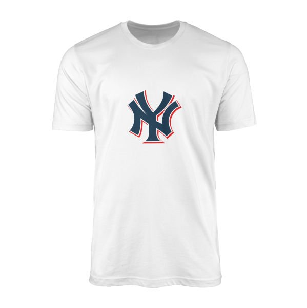 NY Yankees C Tişört M - Beyaz