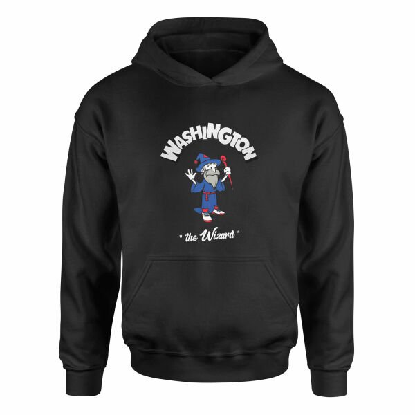 Wizards Cartoon Hoodie L - Siyah