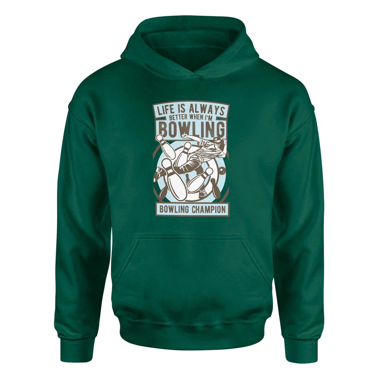 Bowling Champion Hoodie S - Nefti Yeşili