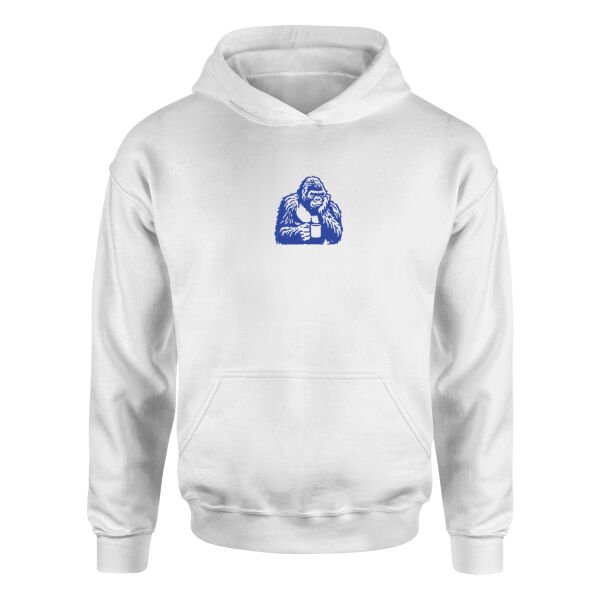 Goril Hoodie L - Beyaz