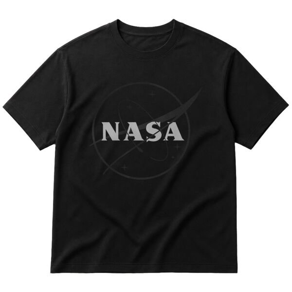 NASA Muted Oversize Tişört XL - Siyah
