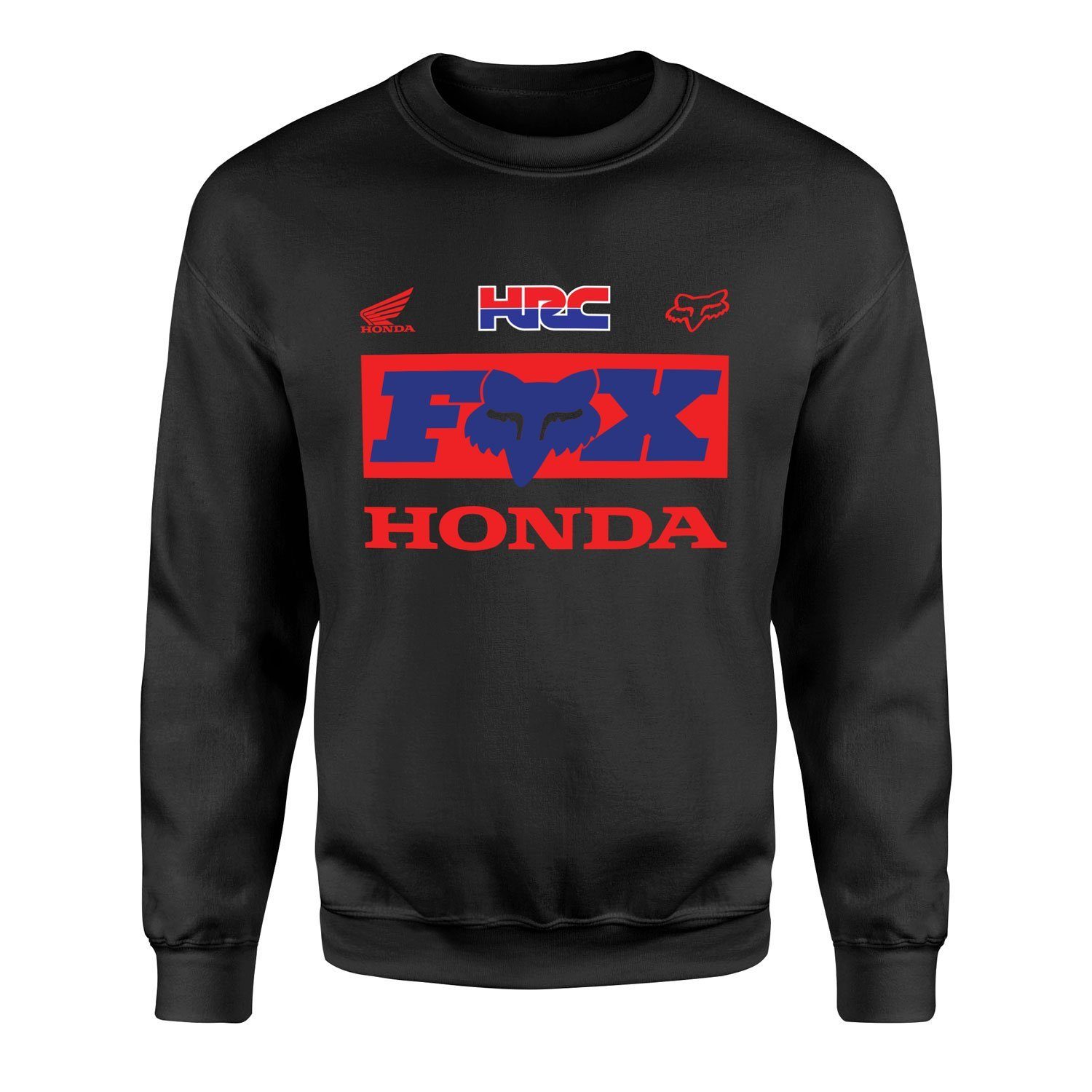 HONDA Racing x Fox Sweatshirt S - Siyah