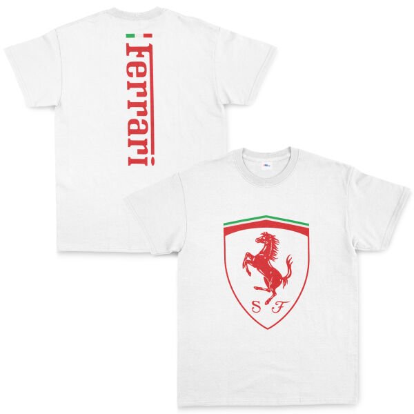 Scuderia Ferrari SE 24 Siyah Tişört M - Beyaz