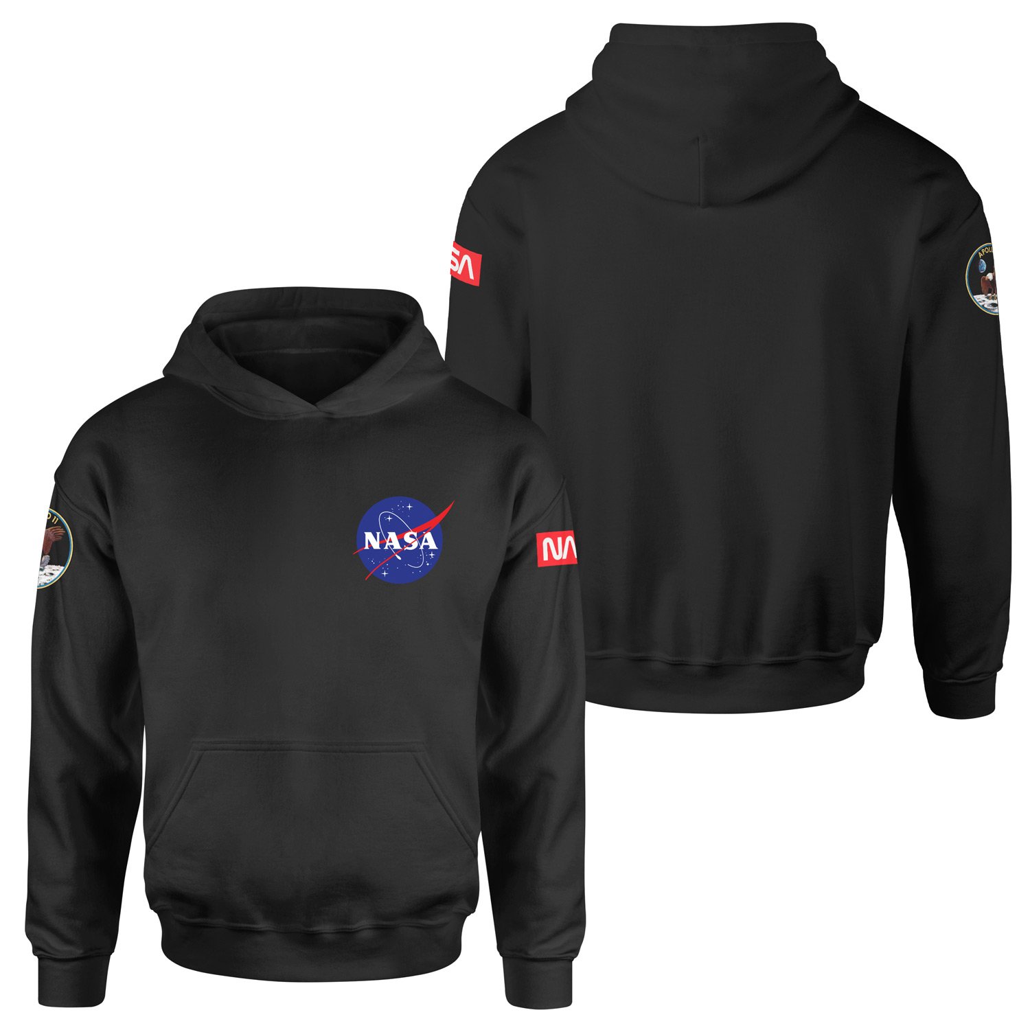 NASA Apollo 11 Edition Hoodie S - Siyah