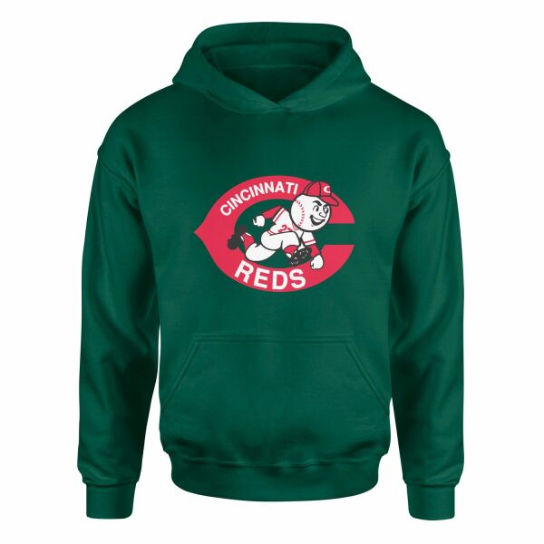 Cincinnati Reds | Mr. Red 80’s Hoodie M - Nefti Yeşili